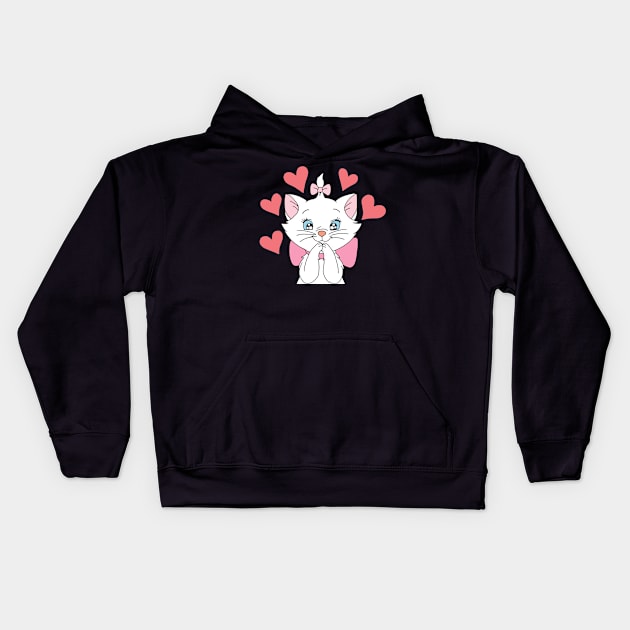 Kitty love Kids Hoodie by LaRaf97